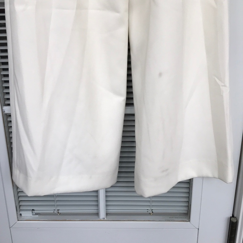 Ivory cream ruffle puff  sleeve jumpsuit - Picture 4 of 4